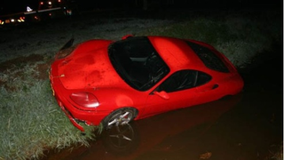 Dutch Ferrari Takes A Swim, Needs Diving Lessons